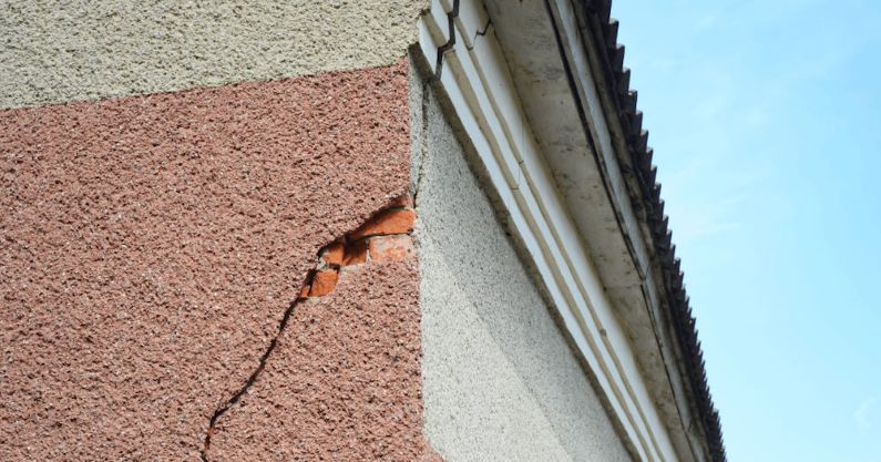 Stucco crack repair on a Northern Arizona home before exterior repainting